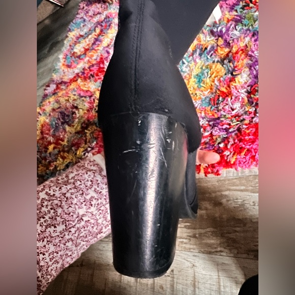 Forever, 21 heeled black boot size 7 1/2 - Picture 2 of 14